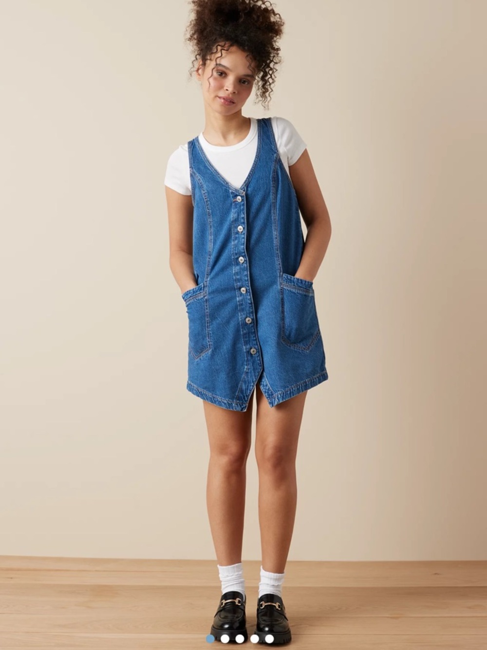 AE denim pinafore dress